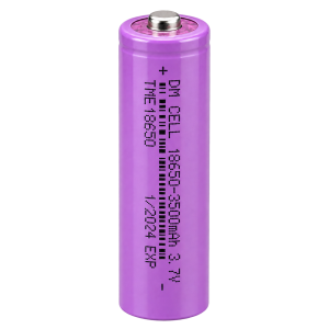 باتری لیتیوم یون 18650 نوک دار DM CELL مدل TME18650 ظرفیت 3500mAh