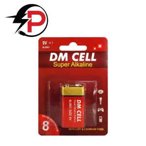 باتری کتابی آلکالاین 9 ولت DM CELL