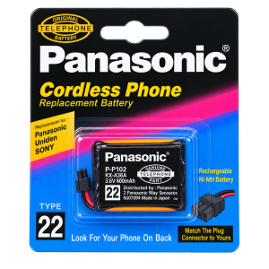 باتری تلفن بی سیم پاناسونیک Panasonic مدل P-P102 Type 22 ظرفیت 600mAh