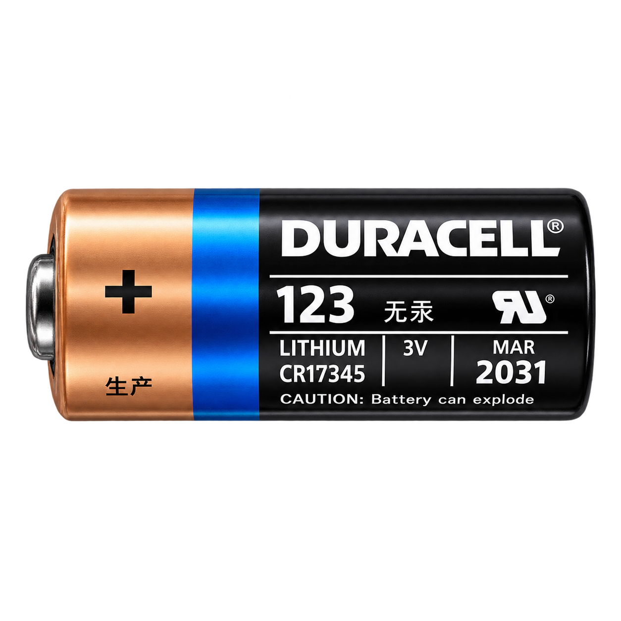 باتری لیتیومی دوراسل CR123A سه ولت مدل Ultra Lithium