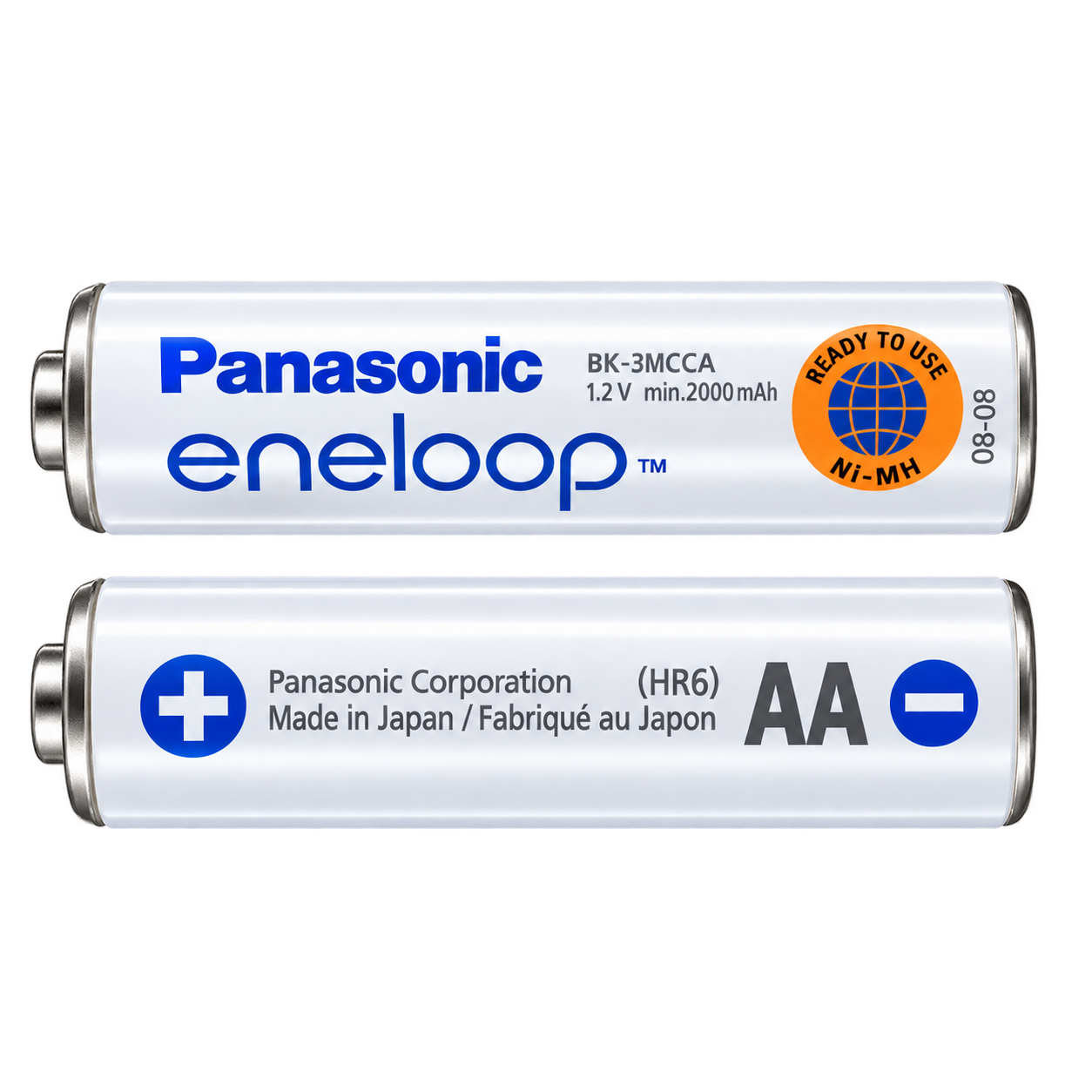 باتری قلمی شارژی پاناسونیک Eneloop AA 1.2 ولت 2000 میلیآمپر بسته 2 عددی