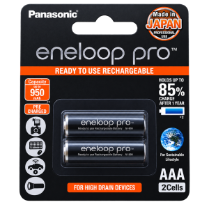 باتری نیم قلمی شارژی پاناسونیک Eneloop Pro 950 میلی‌آمپر