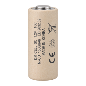 باتری شارژی نیکل کادمیوم DM CELL سایز SC ظرفیت 1500mAh ولتاژ 1.2V مدل 10C