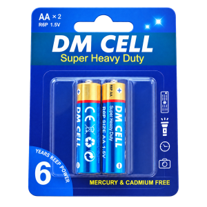 باتری قلمی DM CELL Super Heavy Duty 1.5 ولت R6P بسته 2 عددی