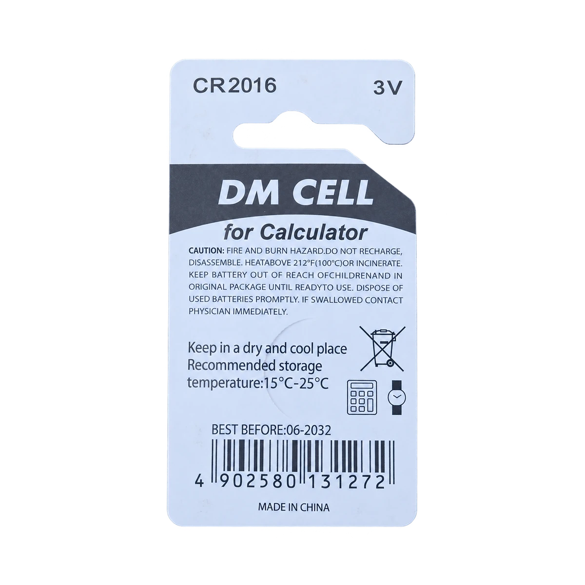 باتری سکه ای لیتیومی 3 ولت DM CELL مدل CR2016 - تصویر 3
