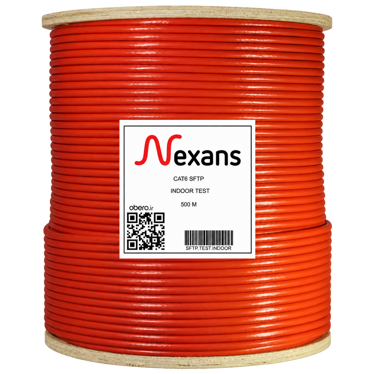 کابل شبکه Cat6 SFTP نگزنس حلقه 500 متری (Nexans)